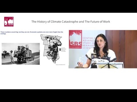Video thumbnail for CASBS symposium on climate catastrophe and the future of work.