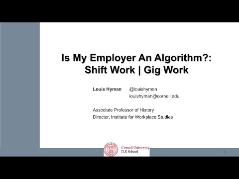 Video thumbnail for Is My Employer An Algorithm? talk.